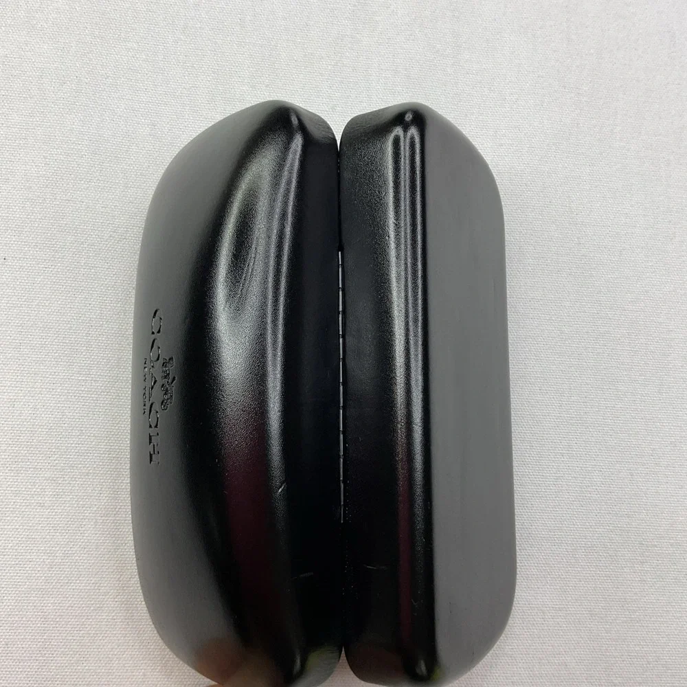 Coach Black Leather Eyeglass Case Hard Snap Sunglasses Case Designer Unisex